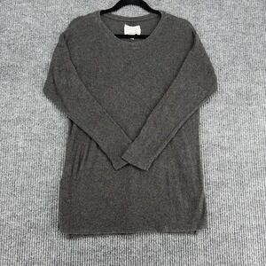 Anthropologie Dress Women's Small Velvet by Graham & Spencer Gray Sweater Ribbed